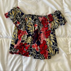 Lulu’s floral open back top